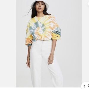 Agolde Tie Dye Balloon Sleeve Sweatshirt